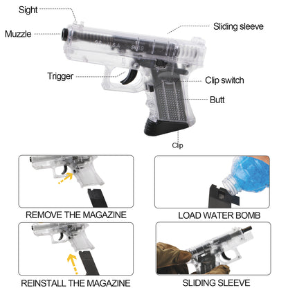 Clear Pistol G26 Gel ball Blaster